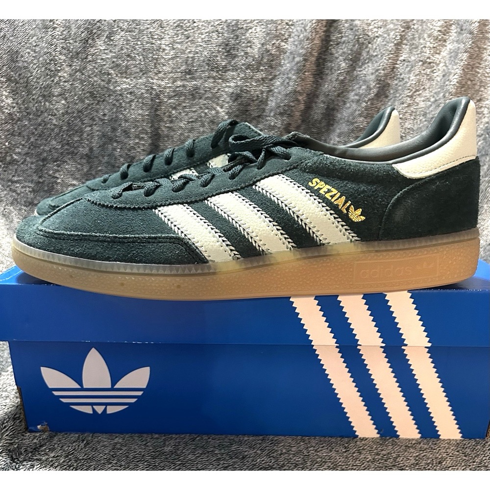 Size 10 - adidas Handball Spezial Aurora Ivy Ash Green Gum Women's JR0847